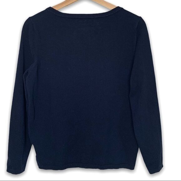 Tommy Hilfiger Pima Cotton Blend Logo Sweater - Picture 5 of 8